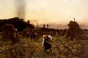 Jules Breton Dleaners at Sunset oil painting picture wholesale